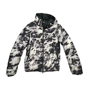 Nike‎ Sportswear Down Puffer Jacket Women's Small Black White Hooded